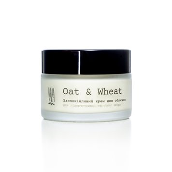 Заспокійливий поживний крем "Oat & Wheat" для чутливої шкіри